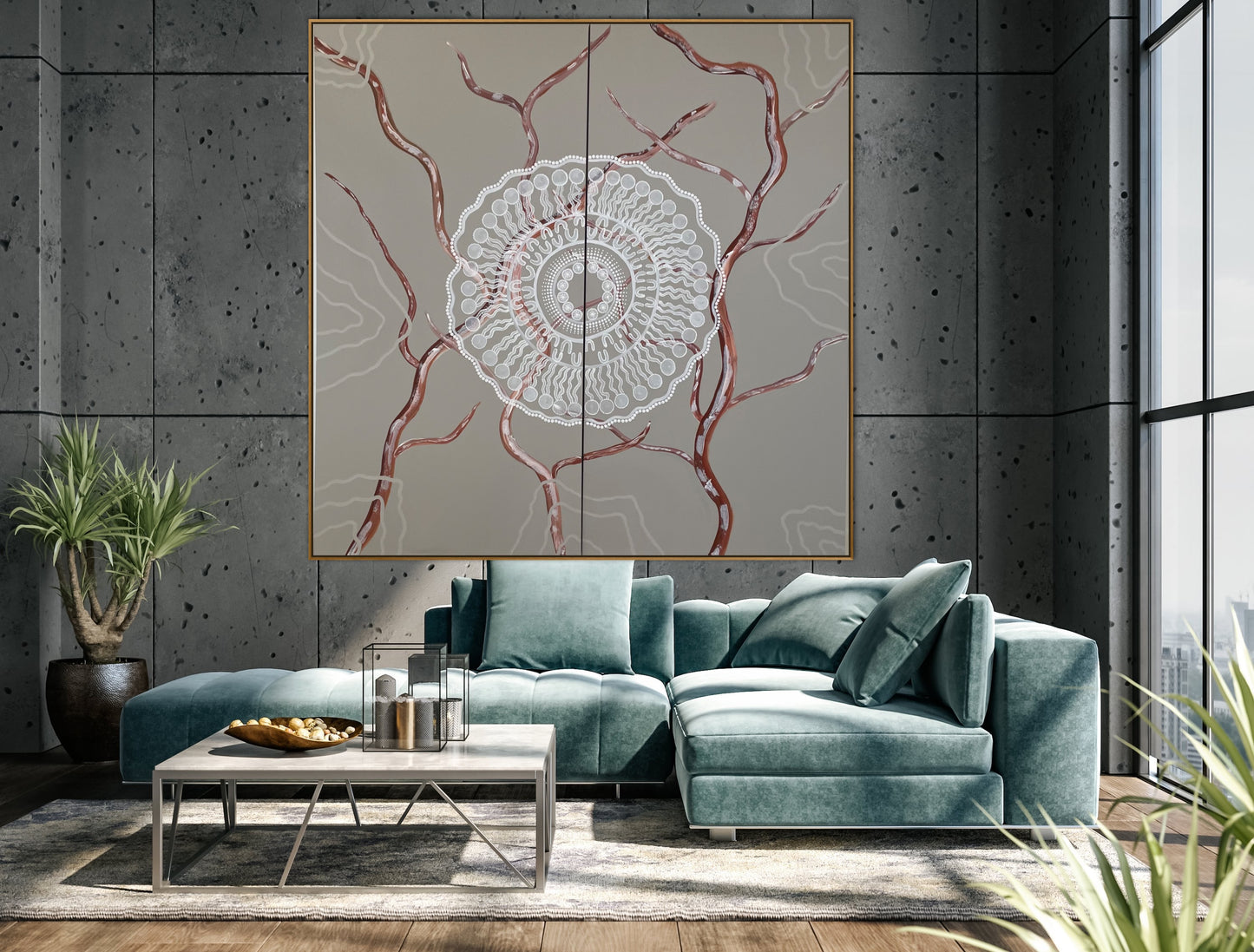 Original Aboriginal Painting | SallouArt | Acrylic painting